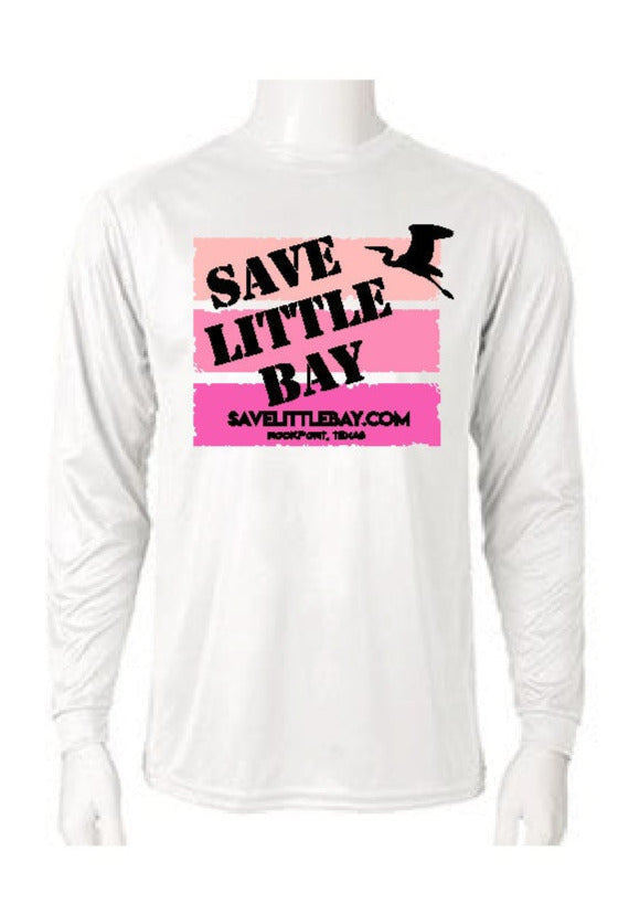 SAVE LITTLE BAY - SUNSHIRT - WHITE & PINK
